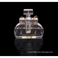 New designed pure white empty crystal perfume bottle